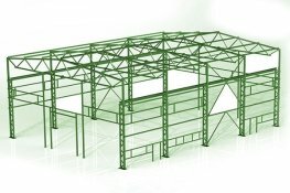 Проект здания из сэндвич панелей 18x24x9,3